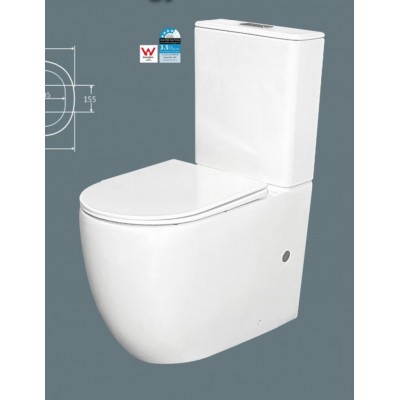 Toilet Suite one-hole Mono Flush BTW LEN007P S/P Pan